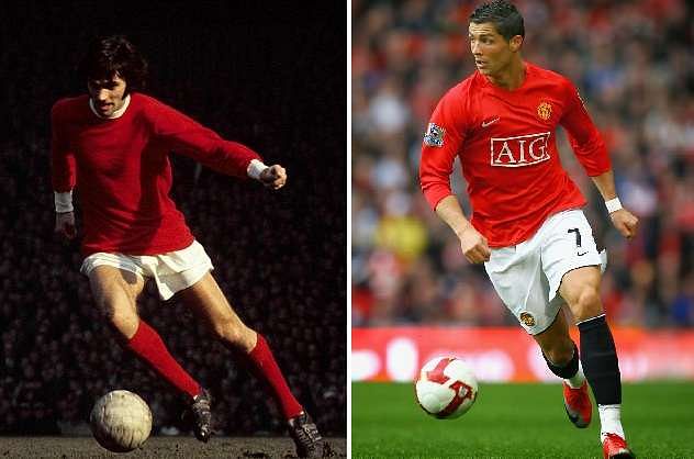The similarity between Best and Ronaldo is uncanny