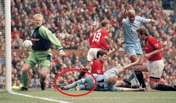 David Busst never played again after a collision did extensive damage to his leg.