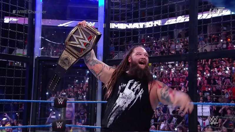 Wyatt stands tall winning his first WWE Championship in his first Elimination Chamber match