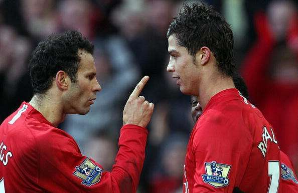 Giggs played with Ronaldo at Manchester United.