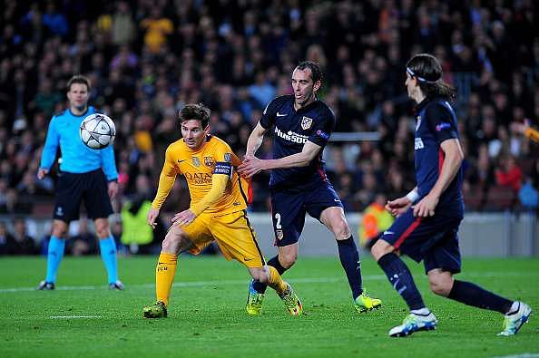 Diego Godin has come up against Messi several times in the Spanish top-flight