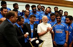 Indian Blind Cricket team meets Prime Minister Narendra Modi