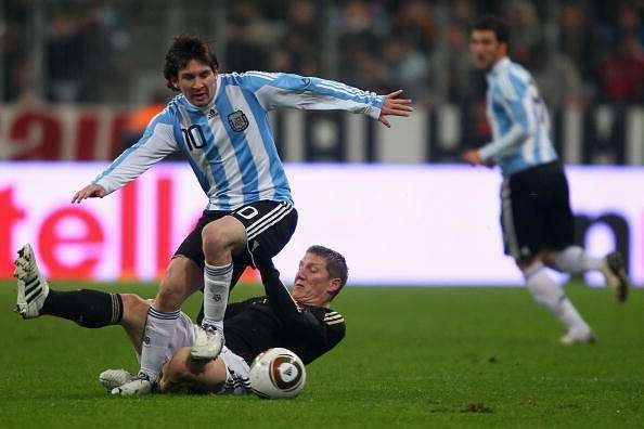 Messi was man-marked by Schweinsteiger