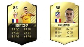 Ben Yedder's “In-Form” card registers higher stats than Antoine Griezmann on FIFA 17