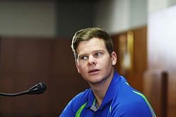 Steve Smith gives his teammates the go-ahead for sledging India