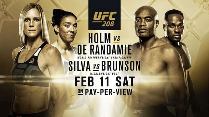 UFC 208 Holm vs De Randamie: Full results