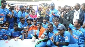 Video: What happens when normal fans play blind cricket