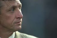 23 Apr 1997: A portrait of ex Ajax player Johan Cruyff watching the Champions League Semi-Final second leg between Juventus and Ajax at the Stadio Della Alpi in Turin, Italy. Juventus won 4-1 on the night and 6-1 on aggregate. \ Mandatory Credit: Shaun Botterill /Allsport