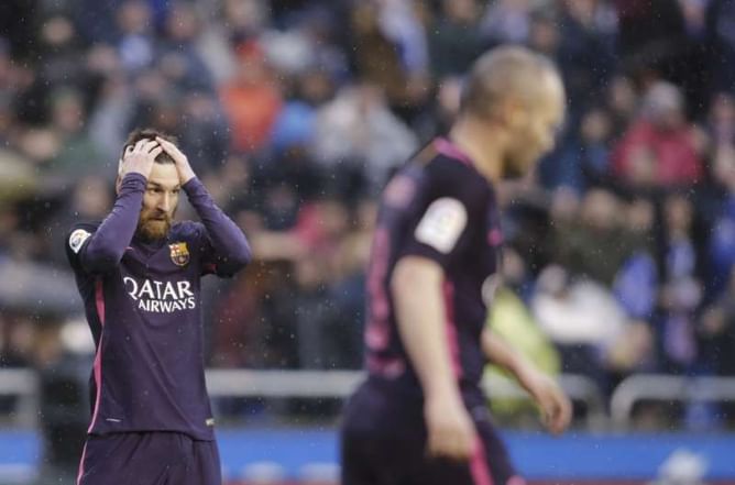 Barcelona miss Umtiti in defeat at Depor