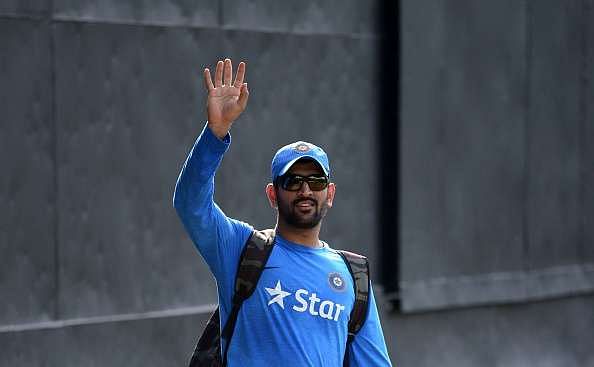 MS Dhoni drops in at Ranchi stadium to support Team India against Australia