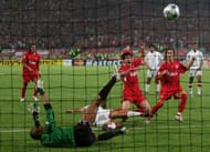 ISTANBUL, TURKEY - MAY 25: Liverpool midfielder Xabi Alonso of Spain scores the third goal during the European Champions League final between Liverpool and AC Milan on May 25, 2005 at the Ataturk Olympic Stadium in Istanbul, Turkey. (Photo by Mike Hewitt/Getty Images)