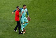 LYON, FRANCE - JULY 06: Cristiano Ronaldo of Portugal and a ball boy are seen prior to the UEFA EURO 2016 semi final match between Portugal and Wales at Stade des Lumieres on July 6, 2016 in Lyon, France. (Photo by Clive Rose/Getty Images)