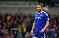 BURTON-UPON-TRENT, ENGLAND - October 1: Rickie Lambert of Cardiff City looks on during the Sky Bet Championship match between Burton Albion and Cardiff City at Pirelli Stadium on October 1, 2016 in Burton-upon-Trent, England. (Photo by Nathan Stirk/Getty Images)