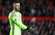 MANCHESTER, ENGLAND - DECEMBER 31: David De Gea of Manchester United looks on during the Premier League match between Manchester United and Middlesbrough at Old Trafford on December 31, 2016 in Manchester, England. (Photo by Matthew Lewis/Getty Images)