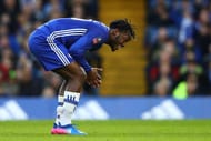 LONDON, ENGLAND - JANUARY 28: Michy Batshuayi of Chelsea reacts during the Emirates FA Cup Fourth Round match between Chelsea and Brentford at Stamford Bridge on January 28, 2017 in London, England. (Photo by Clive Mason/Getty Images)