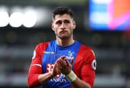 LONDON, ENGLAND - FEBRUARY 04: Joel Ward of Crystal Palace shows appreciation to the fans after the Premier League match between Crystal Palace and Sunderland at Selhurst Park on February 4, 2017 in London, England. (Photo by Dean Mouhtaropoulos/Getty Images)
