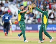 CAPE TOWN, SOUTH AFRICA - FEBRUARY 07: Wayne Parnell of the Proteas celebrates during the 4th ODI between South Africa and Sri Lanka at PPC Newlands on February 07, 2017 in Cape Town, South Africa. (Photo by Carl Fourie/Gallo Images/Getty Images)