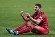 SHANGHAI, CHINA - FEBRUARY 28: Hulk #10 of Shanghai SIPG reacts during the AFC Champions League 2017 Group F match between Shanghai SIPG and Western Sydney Wanderers at Shanghai Stadium on February 28, 2017 in Shanghai, China. (Photo by Visual China/Getty Images)