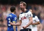 LONDON, ENGLAND - MARCH 05: Harry Kane of Tottenham Hotspur celebrates after scoring his sides first goal during the Premier League match between Tottenham Hotspur and Everton at White Hart Lane on March 5, 2017 in London, England. (Photo by Julian Finney/Getty Images)