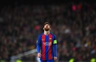 BARCELONA, SPAIN - MARCH 08: Lionel Messi of Barcelona reacts during the UEFA Champions League Round of 16 second leg match between FC Barcelona and Paris Saint-Germain at Camp Nou on March 8, 2017 in Barcelona, Spain. (Photo by Laurence Griffiths/Getty Images)