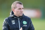 GLASGOW, SCOTLAND - MARCH 09: Celtic Manager Brendan Rodgers is seen during a Celtic training session at Lennoxtown Training Centre near Glasgow on March 9, 2017 in Glasgow, Scotland. (Photo by Ian MacNicol/Getty Images)