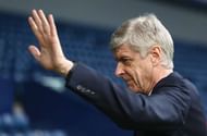WEST BROMWICH, ENGLAND - MARCH 18: Arsene Wenger manager of Arsenal waves as he arrives prior to the Premier League match between West Bromwich Albion and Arsenal at The Hawthorns on March 18, 2017 in West Bromwich, England. (Photo by Matthew Lewis/Getty Images)