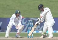 HAMILTON, NEW ZEALAND - MARCH 28: Colin de Grandhomme of New Zealand bats during day four of the Test match between New Zealand and South Africa at Seddon Park on March 28, 2017 in Hamilton, New Zealand. (Photo by Dave Rowland/Getty Images)