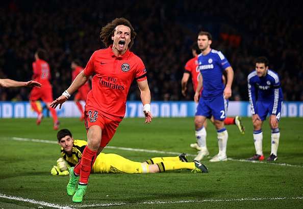 David Luiz goal PSG Chelsea