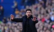 MADRID, SPAIN - FEBRUARY 26: Head coach Diego Simeone of Club Atletico de Madrid reacts during the La Liga match between Club Atletico de Madrid and FC Barcelona at Vicente Calderon Stadium on February 26, 2017 in Madrid, Spain. (Photo by Denis Doyle/Getty Images)
