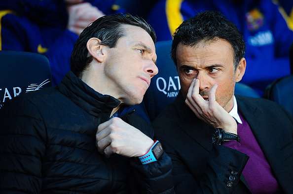Who is Juan Carlos Unzue and why is he a front runner for the Barcelona job?