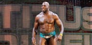 Titus O'Neil during his ring entrance