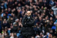 MANCHESTER, ENGLAND - MARCH 19: Josep Guardiola, Manager of Manchester City looks on during the Premier League match between Manchester City and Liverpool at Etihad Stadium on March 19, 2017 in Manchester, England. (Photo by Michael Regan/Getty Images)