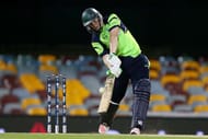 BRISBANE, AUSTRALIA - FEBRUARY 25: Kevin O'Brien of Ireland bats during the 2015 ICC Cricket World Cup match between Ireland and the United Arab Emirates at The Gabba on February 25, 2015 in Brisbane, Australia. (Photo by Chris Hyde/Getty Images)