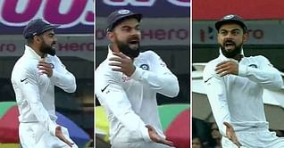 India vs Australia 2017: Virat Kohli clutches his shoulder while giving Warner a send-off