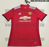 Manchester United's 2017/18 home kit leaked