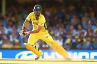 SYDNEY, AUSTRALIA - MARCH 26: Mitchell Johnson of Australia bats during the 2015 Cricket World Cup Semi Final match between Australia and India at Sydney Cricket Ground on March 26, 2015 in Sydney, Australia. (Photo by Cameron Spencer/Getty Images)