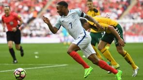 Back injury scare for Manchester City's Sterling in England win