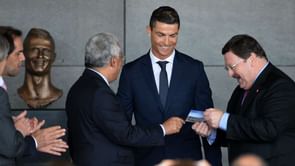 Cristiano Ronaldo Airport arrives as bizarre bust is unveiled at ceremony