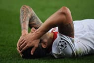 LEICESTER, ENGLAND - MARCH 14: Vitolo of Sevilla reacts during the UEFA Champions League Round of 16, second leg match between Leicester City and Sevilla FC at The King Power Stadium on March 14, 2017 in Leicester, United Kingdom. (Photo by Laurence Griffiths/Getty Images)