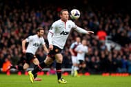 LONDON, ENGLAND - MARCH 22: Wayne Rooney of Manchester United scores the opening goal with a long range shot during the Barclays Premier League match between West Ham United and Manchester United at Boleyn Ground on March 22, 2014 in London, England. (Photo by Julian Finney/Getty Images)