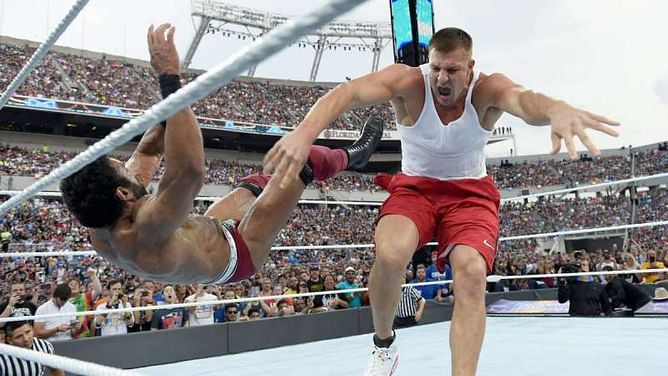 WWE News: Jinder Mahal wants Rob Gronkowski banned from WWE events