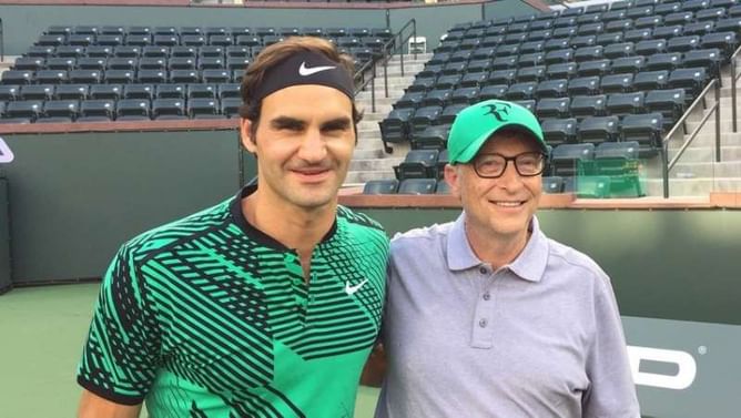Roger Federer and Bill Gates to play charity tennis match on 30 April 2017