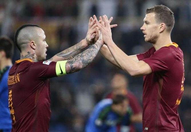 Ruthless Dzeko makes Roma history, Lazio fight back to beat Sassuolo