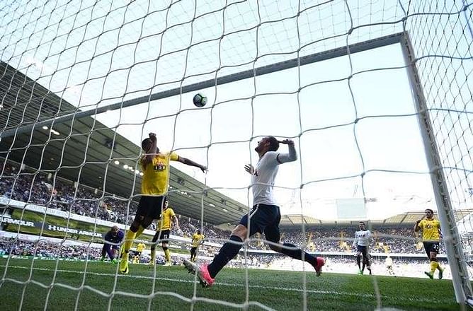 Son shines as Tottenham crush Watford to close gap