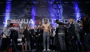 Joshua heavier than rival Klitschko