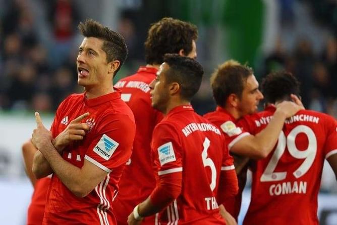 Bayern win fifth straight Bundesliga crown with win at Wolfsburg