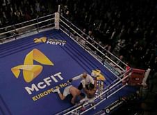 Boxing - Joshua wins world titles with 11th-round stoppage of Klitschko