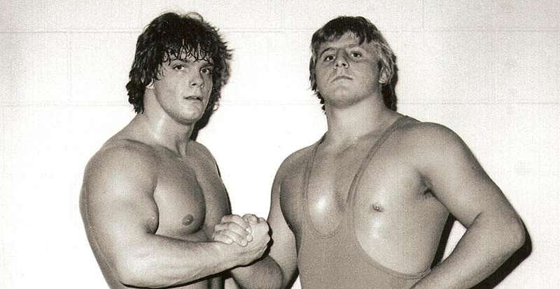 Chris Benoit and Owen Hart in their younger days