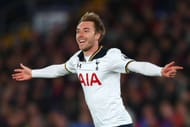 LONDON, ENGLAND - APRIL 26: Christian Eriksen of Tottenham Hotspur celebrates scoring his sides first goal during the Premier League match between Crystal Palace and Tottenham Hotspur at Selhurst Park on April 26, 2017 in London, England. (Photo by Clive Rose/Getty Images)