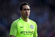 HUDDERSFIELD, ENGLAND - FEBRUARY 18: Claudio Bravo of Manchester City during the The Emirates FA Cup Fifth Round match between Huddersfield Town and Manchester City at John Smith's Stadium on February 18, 2017 in Huddersfield, England. (Photo by Gareth Copley/Getty Images)
